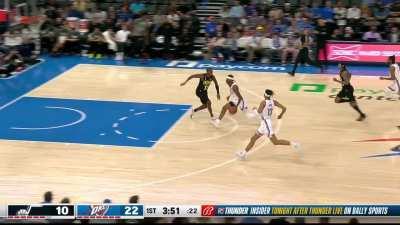 [Highlight] SGA displays his two-way prowess