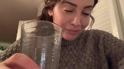 I fill up a glass with my SPIT ;) who wants to drink?