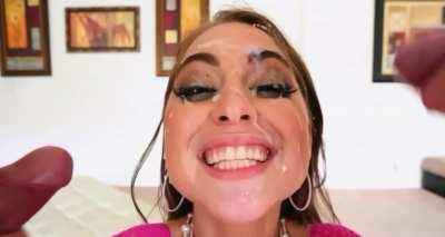 She’s a slut for big loads