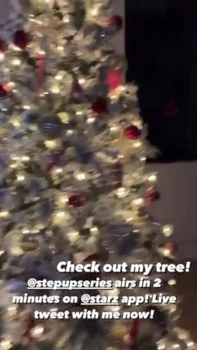 Christmas tree and Step Up promo