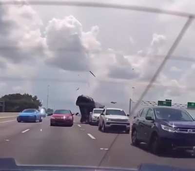 Guy crashes car. That definitely hurt 