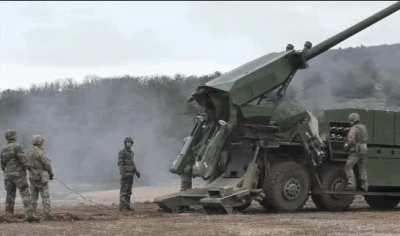 Automatic loading system of Danish CAESAR 155mm artillery
