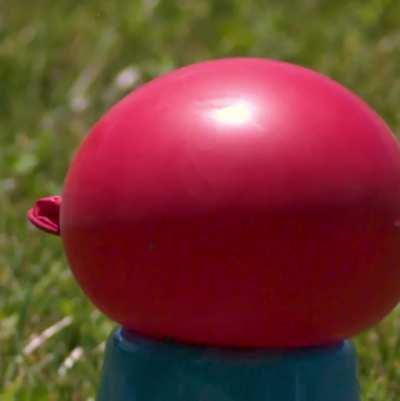 This epic water balloon in slow motion