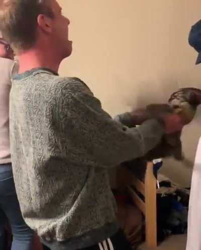 The escalation of him freaking out happens so fast.