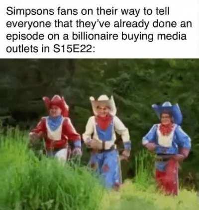 The Simpsons actually did it!