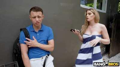 Step Mommy Takes Hot Shower