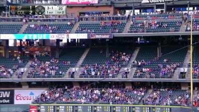 [Highlight] Brandon Crawford ties it up with a 2nd deck blast