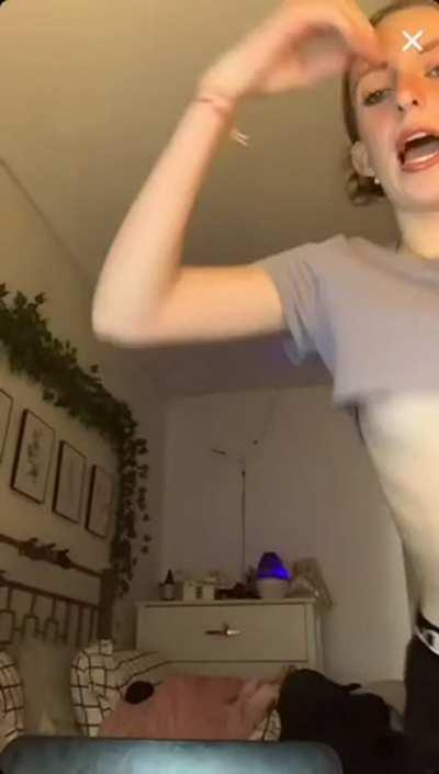 Nip Slip Skinny girl