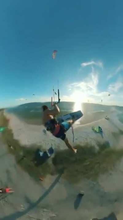 Jumping over an island