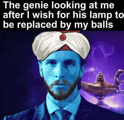 now i get 3 wishes everytime i rub one out