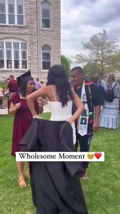 A beautiful gesture to her parents for all the sacrifice they made