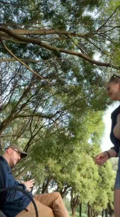 Just gooning around and flashing my boobs to strangers at park ð¤ª