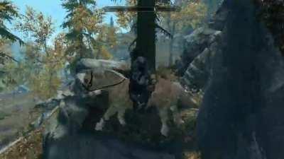 I love how skyrim welcomed me today