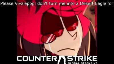 Alastor Turns into a Desert Eagle for Counter Strike Global Offensive Uncensored.