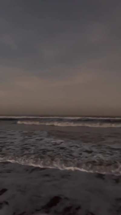 Moonlight at the beach. The camera couldn’t capture the full beauty of this moment!