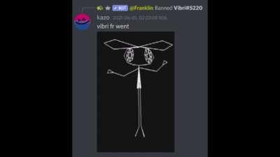 someone who was conveniently named vibri got banned from this one server and i couldnt miss the joke opporitunity