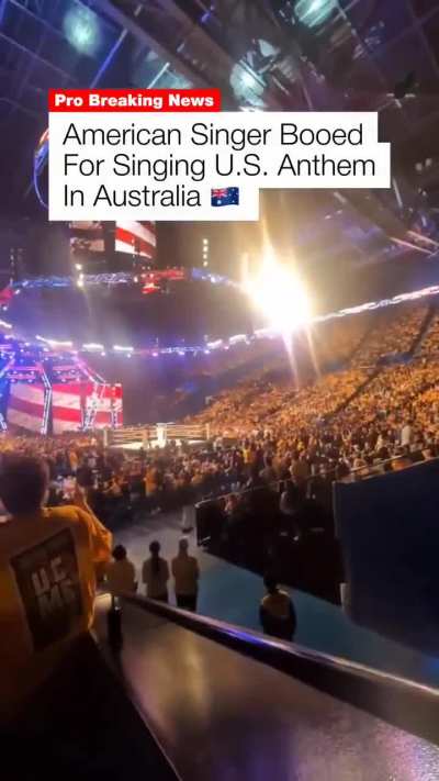 U.S. Anthem is BOOED loudly in Australia