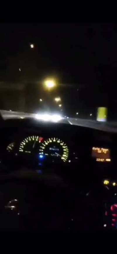 with 220mph through toll station