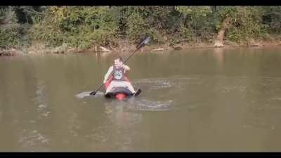Friend shot my kayak blunder like it was an Attenborough documentary