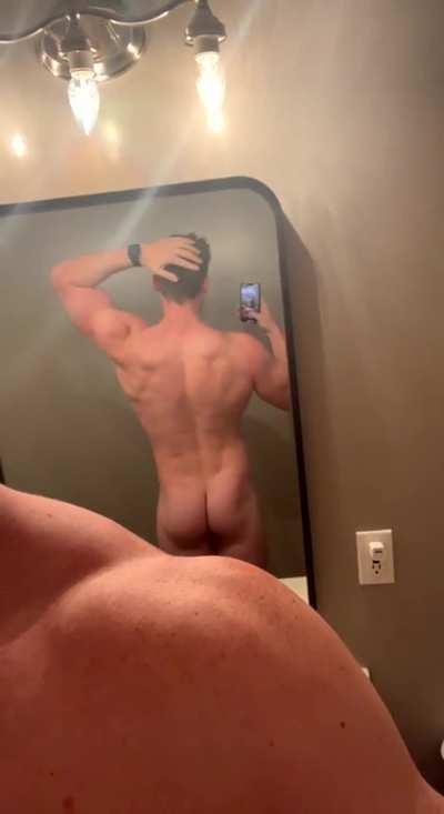 How are my back muscles coming along? (m)