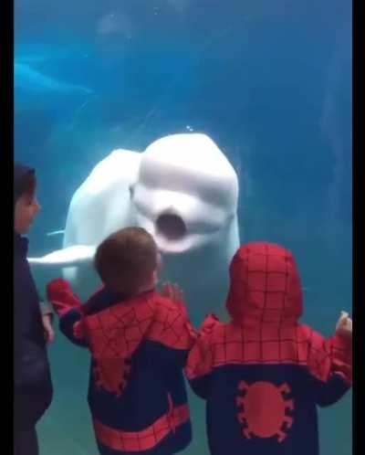 He likes to scare small kids