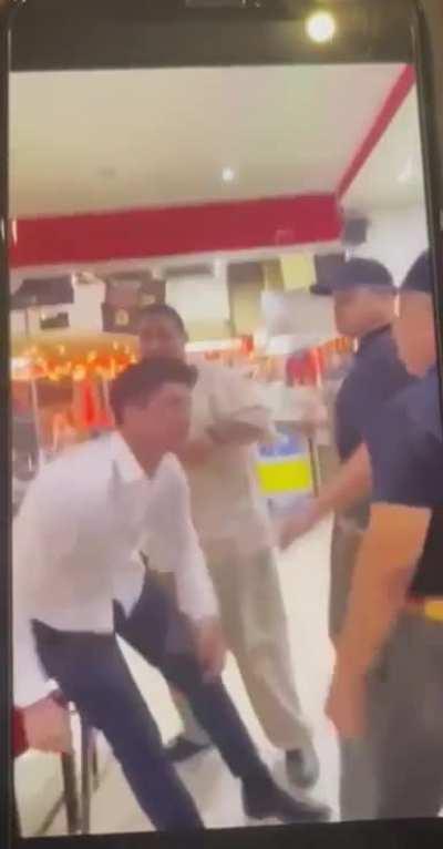 Dude gets rocked by taco man