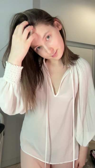 No makeup, no bra and no panties