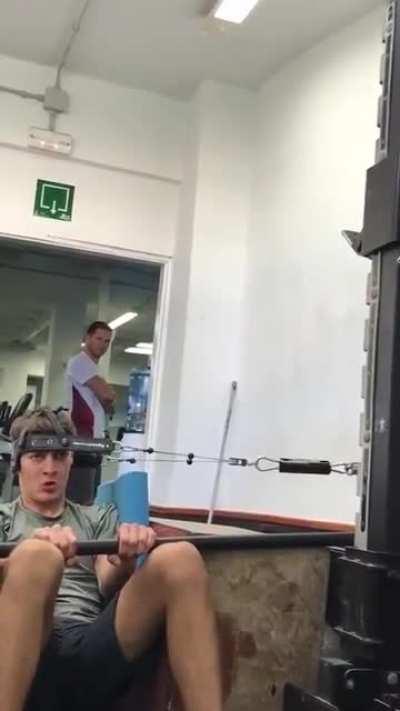 George Russell training hard for this season.