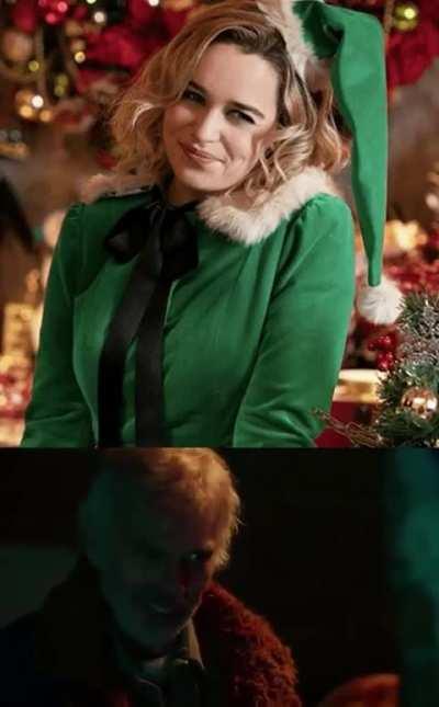 I need to see Emilia Clarke recreate this scene in Bad Santa 3