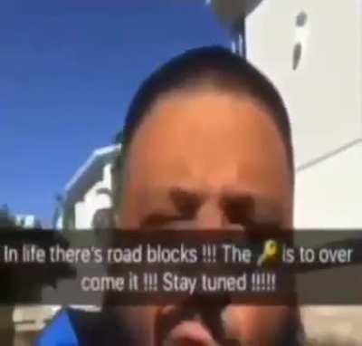 in life you have road blocks