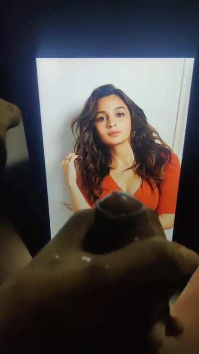 Cum Tribute on slutty Alia Bhatt 💦 