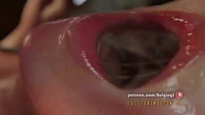 Tifa Lockhart Throat Fuck (Bulging Senpai) [Final Fantasy 7]