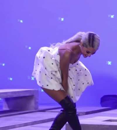 Leg Kick and Flowing Skirt