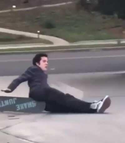 Skateboard takes its revenge!