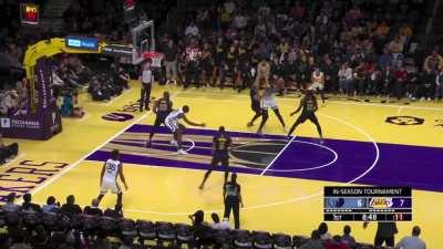 [Highlight] AD blocks Jaren Jackson Jr who gets the rebound just to get his shot swatted again by AD