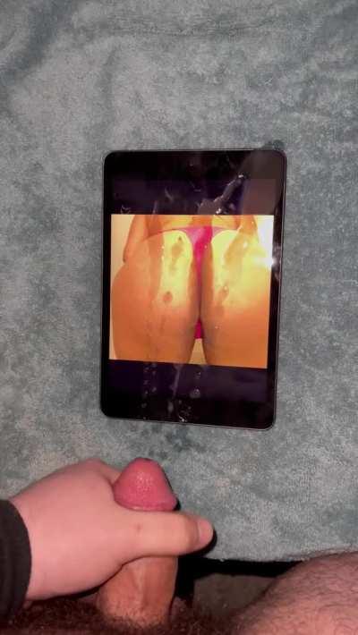 Another day, another ass to coat with a fat load.