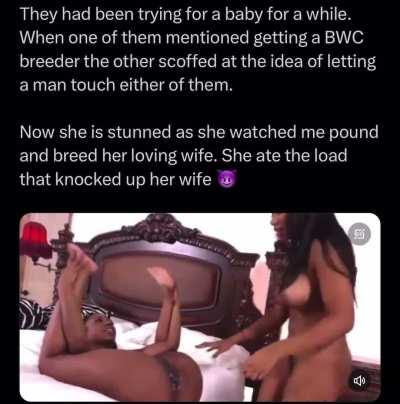 She watched my bwc breed her loving wife 😈