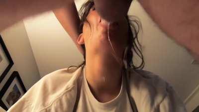 Gag spit makes the best drool strings