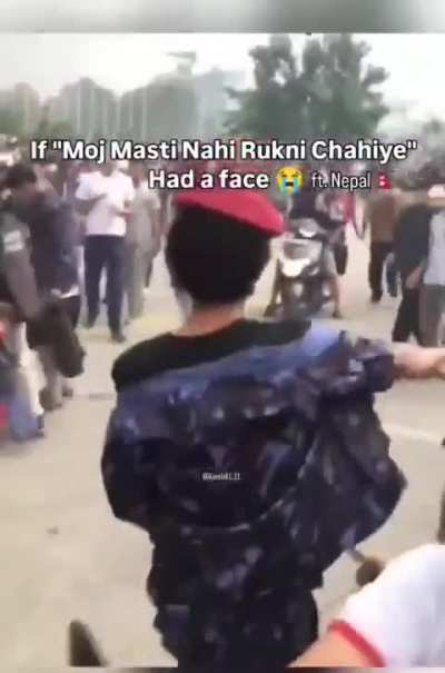 Keeping the serious chaos & opinions aside.. THIS IS INDEED A GENZ PROTEST