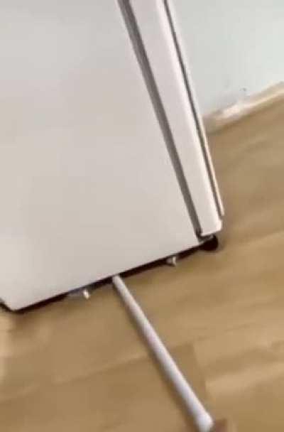 Don’t forget to clean the dust under your fridge