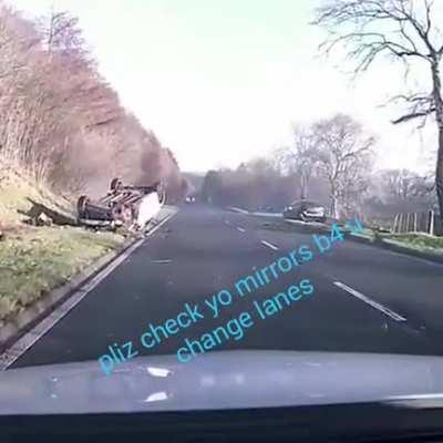 Always check your side mirrors!