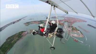 How close up shots of birds are filmed