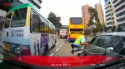 He is thankful to commit stupid things in HK, not in US.