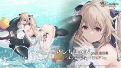 Anchorage swimsuit skin Live2D preview!