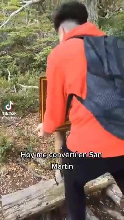 TikToker haciendo patria