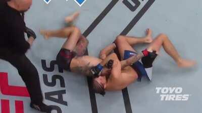 Once Ortega gets ahold of your neck it’s a wrap