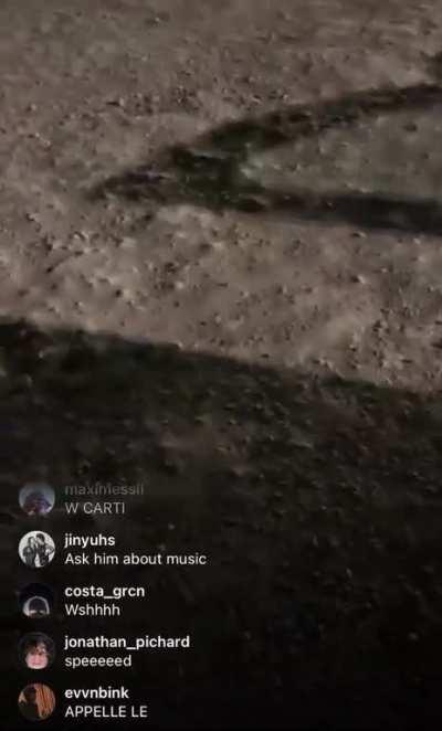 Carti leaving Les Ardentes Festival (@atlilsad on IG)