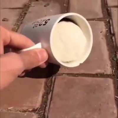 There's so much sugar on this coffee.