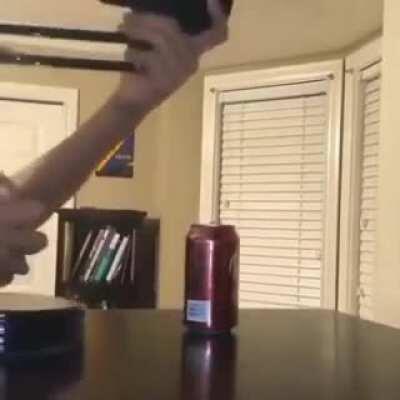 Pixar intro with Dr Pepper can