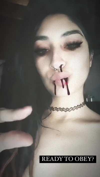 Say me if you want to be my Halloween whore.